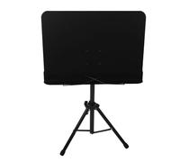 Portable Sheet Music Stand, Foldable Adjustable Height Professional Music Book Holder for Guitar Violin - Durable ABS Metal Construction, Stable and Lightweight for Musicians (Black)