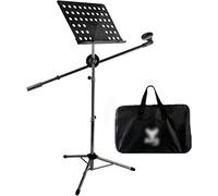 Portable Sheet Music Stand With Microphone Stand Tablet Stand For Instrumental Performance (Color : Style 2_70-140cm)