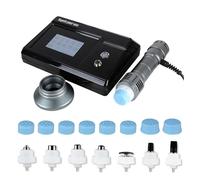 Portable Shock Wave Therapy Machine, with 7 Heads, Adjustable 1-16HZ Frequency and 10-250mj Energy, Deep Into Skin 8 Cm, Non-invasive, for Relieve Pain