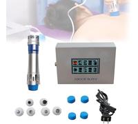 Portable Shockwave Therapy Machine, ED Extracorporeal Shockwave Physiotherapy Device, with 7 Interchangeable Heads, Adjustable 60~200MJ Energy, Focused Pain Relief for Back, Shoulder and Waist