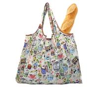 Portable Shopping Bag - 5.51×3.54in Folding Shopping Bags for Clothes Shoes, Heavy Duty Washable with Eco Friendly Pouch, Large Function, Grocery Tote for Picnic Travel, Daily Use