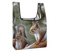 Portable Shopping Bag, Little Squirrel Printed Shopping Bag,durable Shopping Bag,handheld Shopping Bag, Little Squirrel, One Size