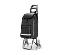 Portable Shopping Cart with Foldable ls for Stairs, Large Capacity Grocery Bag & Upgraded Utility Trolley, Black, Ideal for Easy Transport and Convenience