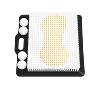 Portable Short Game Training Mat for Backyard Golf Practice, Simulated Bunker Chipping Trainer with Carry Handle and Ball Setup for Home Use Portable Golf Short Game Trainer Backyard Chipping Mat Home
