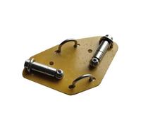 Portable Shortwave Antennas V Base Plate Strong Metal Construction Lightweight Base Plate for Field Radio Setups Strong Portable Antennas for Field Operations