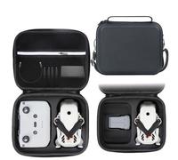 Portable Shoulder Bag for DJI Lito X1/Lito1 Drone Protective Carrying Case Portable PU Leather Storage Bag Organizer for Drone, RC N3 Remote Controller (Black)