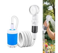 Portable Shower, 2025 New Rechargeable Camping Shower Pump with 4000mAh Battery, Outdoor Shower Head Sprayer for Hiking, Climbing, Travel, Camp, Car Washing, Pet Cleaning (1 SET)