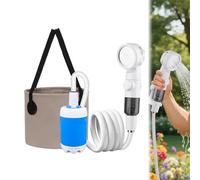 Portable Shower, 2025 Upgrade Electric Portable Camping Shower, 4000mAh Rechargeable Power Camp Outdoor Shower Spray Camping Gadgets For Dog Shower Hiking, Beach Travel Pets Outdoors (2)