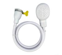 Portable Shower Attachment for Bath Tap with DN15 Interface, Flexible Rubber Hose for Pet Washing and Bathroom Sink Cleaning, Adjustable Handheld Sprayer Set(1.3Meters)