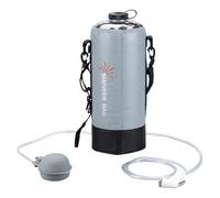 Portable Shower Bag - PVC Outdoor Tank, Camping Wash Set, 12 L Solar Shower with Foot Pump and 2 m Hose, Travel Bathing Equipment for Beach Travel, Hiking, Pet Flush, Surf Camps, Cleaning