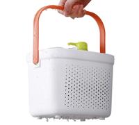 Portable Shower Basket Plastic Shower Caddy Mesh Basket with Handle Bathroom Storage Basket Organizer Bin for Pantry, Kitchen Home Accessories