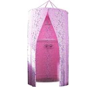 Portable Shower Curtain, Waterproof Insulation Polyester Cloth Bathroom Cover for Camping and Home Use