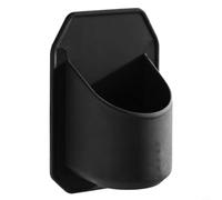 Portable Shower Drink Holder for Beer Cans, Wine Glasses and Bottles, ABS Wall Mounted Beverage For Caddy with Strong Tape, Convenient Bathroom and Poolside Accessory for Home and Garden(BLACK)