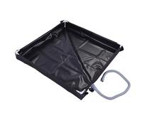 Portable Shower Pan, 31.5 x 31.5 x 3.9 in Foldable Shower Base Floor Camping Shower Base with Detachable Drain Pipe for Camping RV Outdoor Indoor (Black)