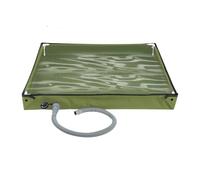 Portable Shower Pan - Foldable Shower Base | Basin Floor, With Drain Hose Foldable Tub, Folding Water Basin For Awning RV Bathroom Travel Indoor Road Trip Backpacking Hiking Kids Men Women