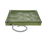 Portable Shower Panel - Folding Camping Shower Base | Waterproof Pop-up Tray with Raised Edge | Lightweight and Compact Wash Based, Ideal for Hiking, Traveling and Igie