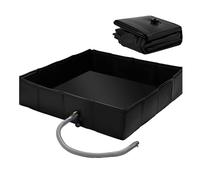 Portable Shower Tray, Camp Shower Base - Portable Outdoor Temporary Shower,Intense RV Camp Drain Basin with Water with Non Slip Design