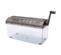 Portable Shredder - Document Cutter | Manual Shredder with Hand Crank to Protect Privacy, Compact Desktop Stationery for Home Office, School and Small Apartments