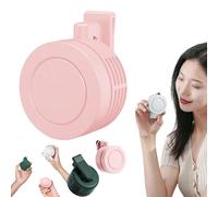 Portable Silent Mini Bladeless Electric Fan, Mini Waist Clip Fan, 2025 New Upgrade Clip On Air Cooler, Adjustable 3-Speed Suspended Waist Fans, for Outdoor Farm Hiking Camping Travel (Pink 1 Pcs)
