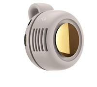 Portable Silent Mini Bladeless Electric Fan, Small Clip Fan, portable waist clip, Portable Cooling with 3-speeds, for Outdoor/Travel/Office/Shirt (White)