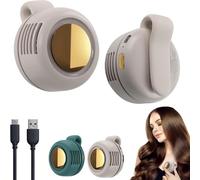 Portable Silent Mini Bladeless Fan Clip On, Mini Whirlwind Fans, 2025 New Adjustable 3 Speed Suspended Waist Fans, Silent Wearable Personal Cooling Fan for Outdoor, Office, Home, Travel (White)