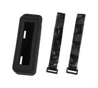 Portable Silicone Case for Anker 27650mAh Power Bank with Carry Handle and Attachment Straps for Outdoor Use (Black)