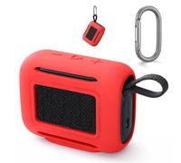 Portable Silicone Case for JBL GO 5, Anti Impact Shockproof Washable Protective Cover, Speaker GO 5 Soft Shell Full Coverage Ultra Thin Housing (Red)