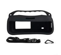 Portable Silicone Cover for Bose for soundlink Plus - Heavy Duty Shockproof Bumper with Keychain Buckle - Ideal for Camping Trips(Black)
