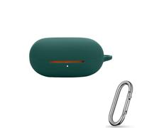 Portable Silicone Earphone Case for Powerbeats Pro2, Shock Absorbing Design with Keychain Loop (Green)