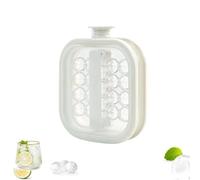 Portable Silicone Ice Ball Maker Kettle, 2 in 1 Instant-Pull Ice Maker Kettle with Pull Handles, Store & Release Perfect Iceballs with Ease, Easy Release Freezer, for Home Bar & Outdoor (White)