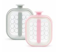 Portable Silicone Ice Ball Maker Kettle, 2 in 1 Portable Ice Kettle, 2 in 1 Foldable Ice Ball Maker with Pull Handles ，B+C