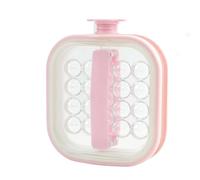 Portable Silicone Ice Ball Maker Kettle 2-in-1 Reusable Ice Cube Mould with Pull Handle Leakproof Ice Ball Mould Water Bottle for Cocktails Whisky Juice Tea (Pink,1 pcs)