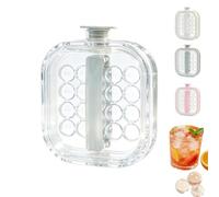 Portable Silicone Ice Ball Maker Kettle, 2-in-1 Silicone Ice Cube Mold, Foldable Ice Ball Maker, Leakproof Reusable Ice Cube Kettle, Pull-Out Ice Ball Release for Cocktails, Juice, Tea, Coffee