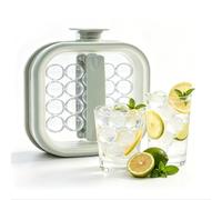 Portable Silicone Ice Ball Maker Kettle,Icecube Tray,ice Cube Tray with lid, Foldable Ice Ball Maker, Durable,Leak Proof,Reusable, Slow-Melting Round Ice for Home Bar, Travel, Gift Lovers ，Gray