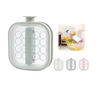 Portable Silicone Ice Ball Maker Kettle, Water Bottle Ice Cube Tray, 2-in-1 Silicone Ice Cube Mold with Pull Handle, Leakproof Reusable Ice Cube Kettle for Cocktails, Juice, Tea, Coffee (Gray)