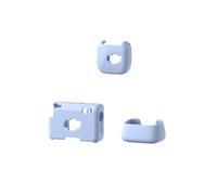 Portable Silicone Protective Cover for DJI MIC mini Microphone,Solid Color Simplicity Shockproof Waterproof Wireless Microphone Protective Case (1 TX+1 RX Set Blue)