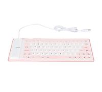 Portable Silicone Roll Up Keyboard, USB Quiet Typing for Students, 85 | Soft and comfortable touch, silent keystrokes for distraction-free work, compact on-the-go companion, durable silicon design