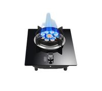 Portable Single Burner Gas Stove,Indoor Gas Stove LPG/NG Tempered Glass Panel Wok,Suitable for RV Home Camping Garden(LPG)