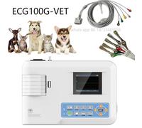 Portable Single Channel ECG100GVET Animal Digital 12 Lead EKG Machine, Printer