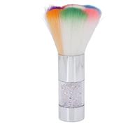 Portable Single Colorful Makeup Brush Fluffy Blusher Brush Nail Art Dust Cleaning Brush Soft Ergonomic Handle For Professional Makeup Artists And Beauty Enthusiasts ABS Fiber (Silver)