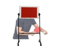 Portable Single Self-Study Table Tennis Rebound Board Rebounder, Pingpong Accessory with Wheels,for Home Gym Community