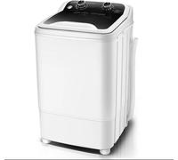 Portable Single Tub Washing Machine | Compact Manual Control Mini Washer with Drain Hose, Lightweight Small Laundry Washer for Dorm RV Apartment