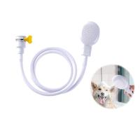 Portable Sink Hose Tap Shower Attachment 1.3 Meters Pet Spray Sink Rubber Handheld Shower Head for Bath Taps with an Adjustable Stainless Hose Clamps