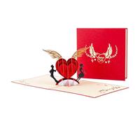 Portable Size 3D Popup Greeting Card Sustainable Paper Surprise Card Romance Easy Gifting Valentine Moment Multipurpose Card