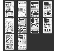 Portable Sketching Guide Art Journal Stencils Set Durability Perfect for Journals and Planners Craft Template