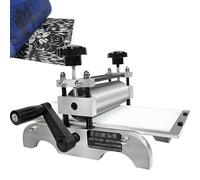Portable Slab Roller Machine, Tabletop Printmaking Etching Rubbing, 17cm Roller, Adjustable Height for Clear Even Printing