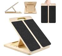 Portable Slant Board, Wooden Balance Board for Calf Stretching Physical Therapy, Adjustable Anti Slip Incline Board, Calf Trainer Calf Extension for Home Workouts Sports Exercises