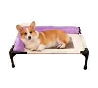 Portable Sleeping Neck, Cooling Mesh Raised, Professional Dog Cot 15kg for Puppy Small Medium Breed Home Balcony Living Room Outdoor Garden Yard Camping Professional Pet Comfort Furniture Sleep Gear