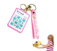 Portable Slide Puzzle Keyring Puzzle Pendant Slide Number Game