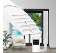 Portable Sliding Door Air Conditioner Kit, Adjustable AC Sliding Door Vent Kit 16.9 Inches - 90 Inches, with 2pack 3m seal, Suit for 5.9''/15cm Exhaust Hose